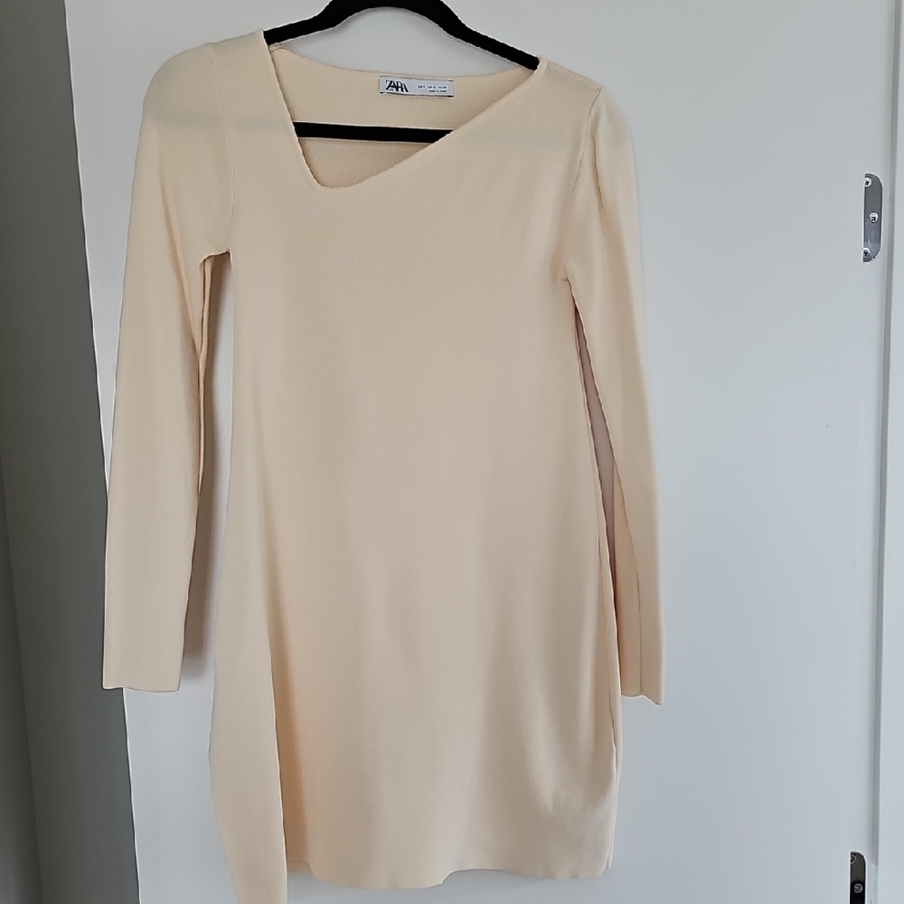 Zara Asymmetrical Sweater Dress Size Small - Picture 4 of 5
